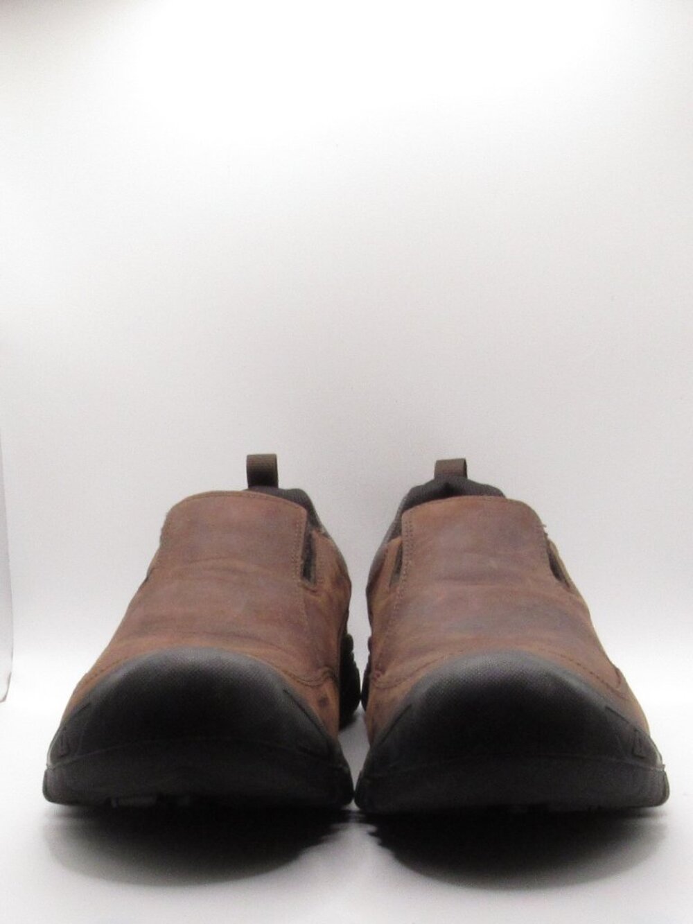 Keen Brown Targhee III Dark Earth/Mulch Shoes Size 12 W Slip On Leather FLAWED - Picture 2 of 14